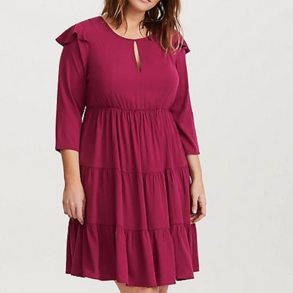 Ruffle tiered peasant boho dress - Picture 2 of 4